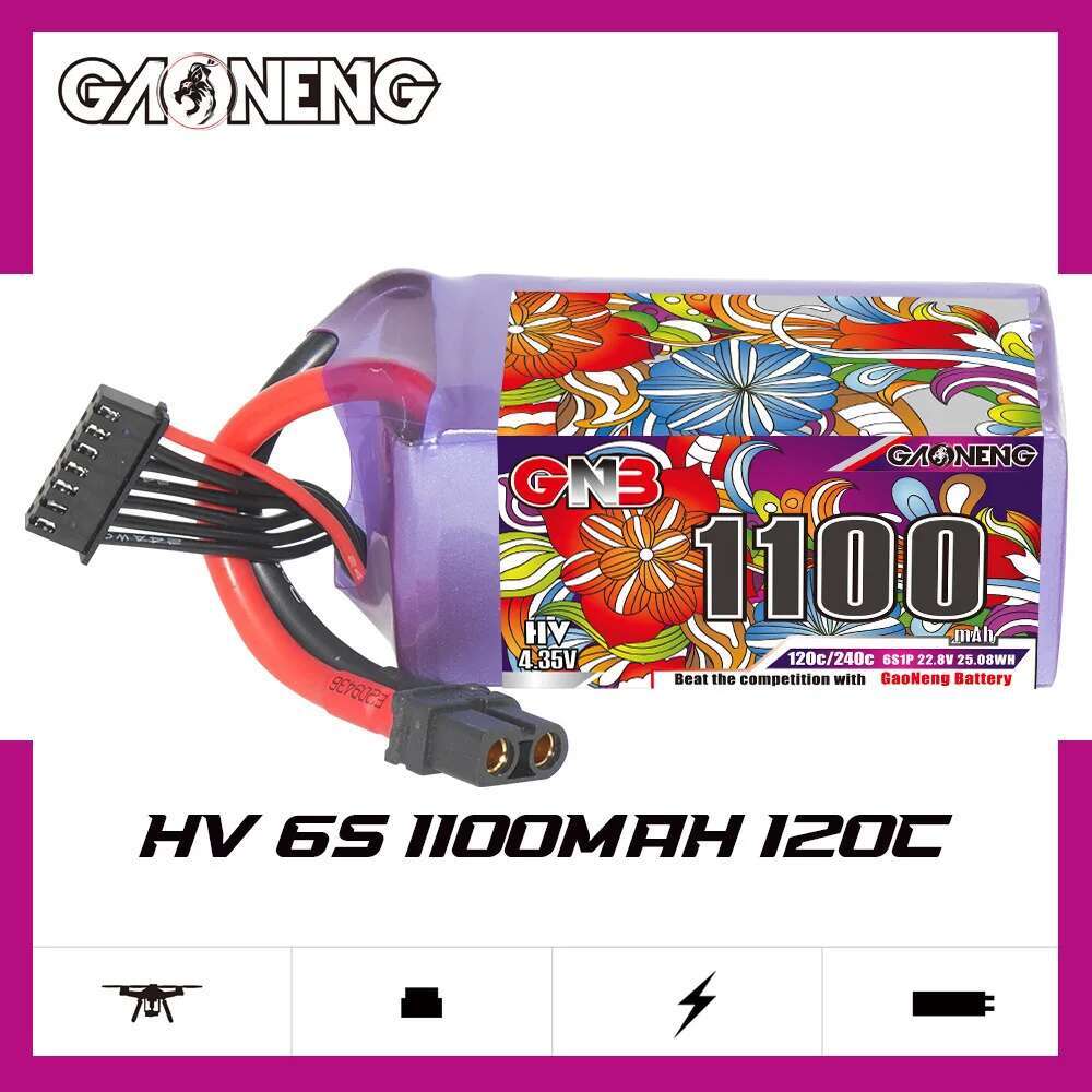 2Pcs GNB 6S Lipo Battery 22.8V - огляд і ціна Drone Battery 6S