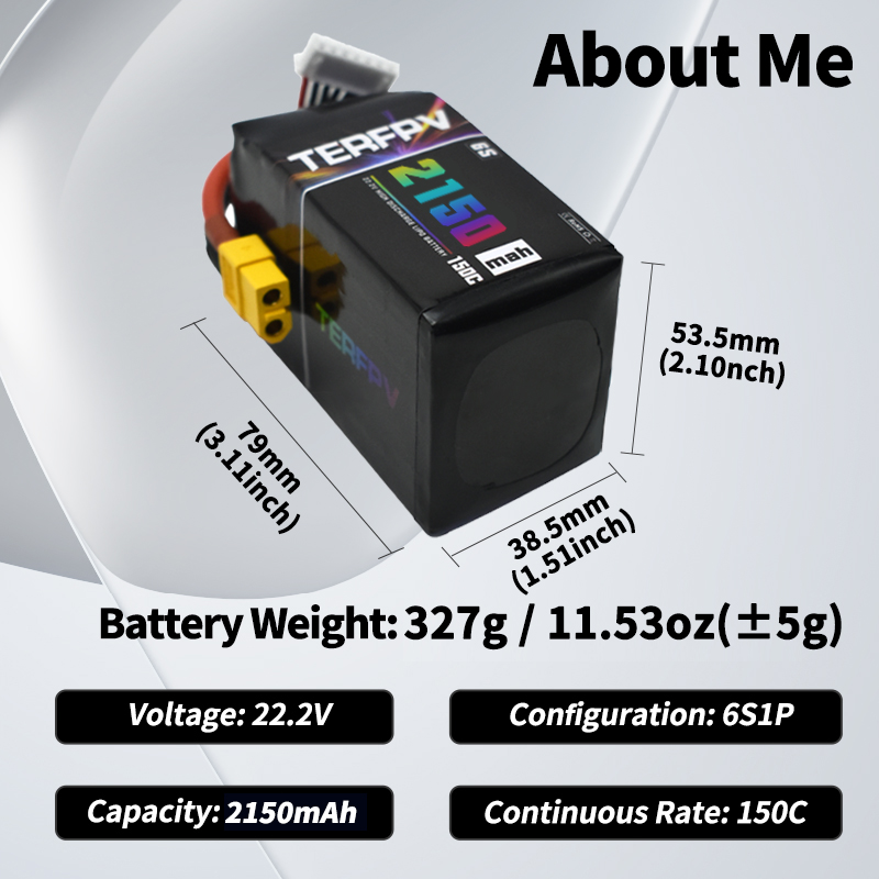 TERFPV Lipo Battery 6S 22.2V 1 - огляд і ціна Drone Battery 6S