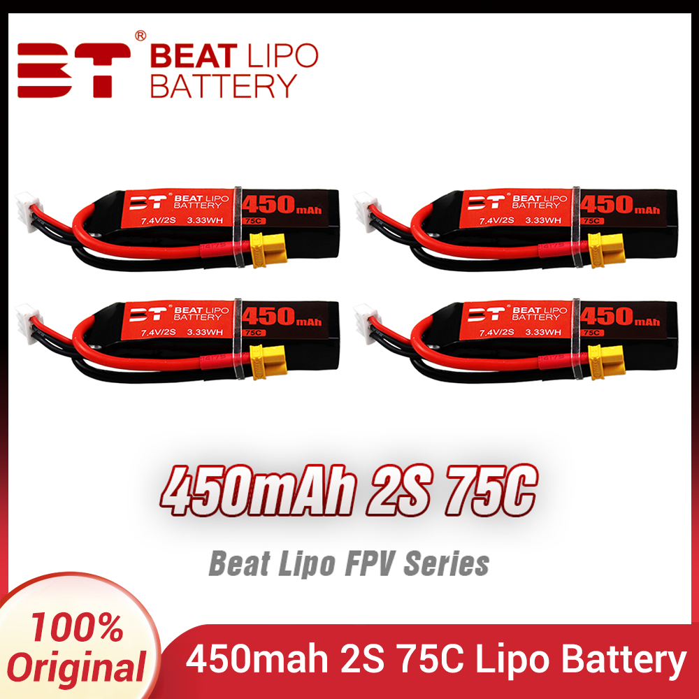 BEAT 2S 7.4V 450mAh 75C LiPo B - огляд і ціна Drone Battery Li-Ion