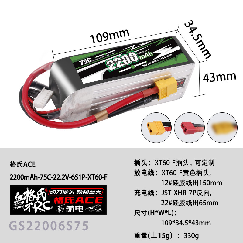 NEW Gens ACE 22.2V Lipo Batter - огляд і ціна Drone Battery 6S