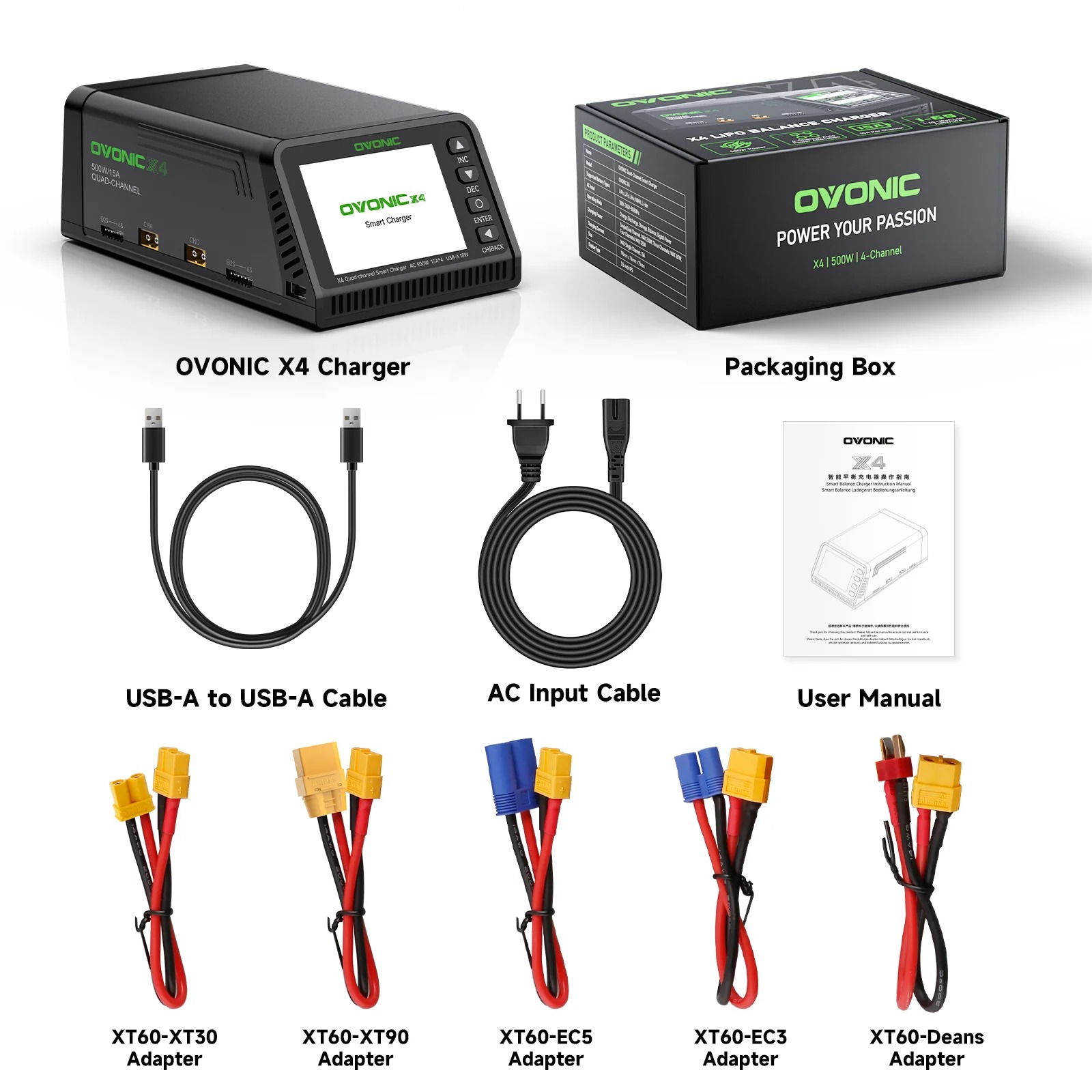 Ovonic X4 AC500W 4 Channel Sma - огляд і ціна Drone Battery Smart