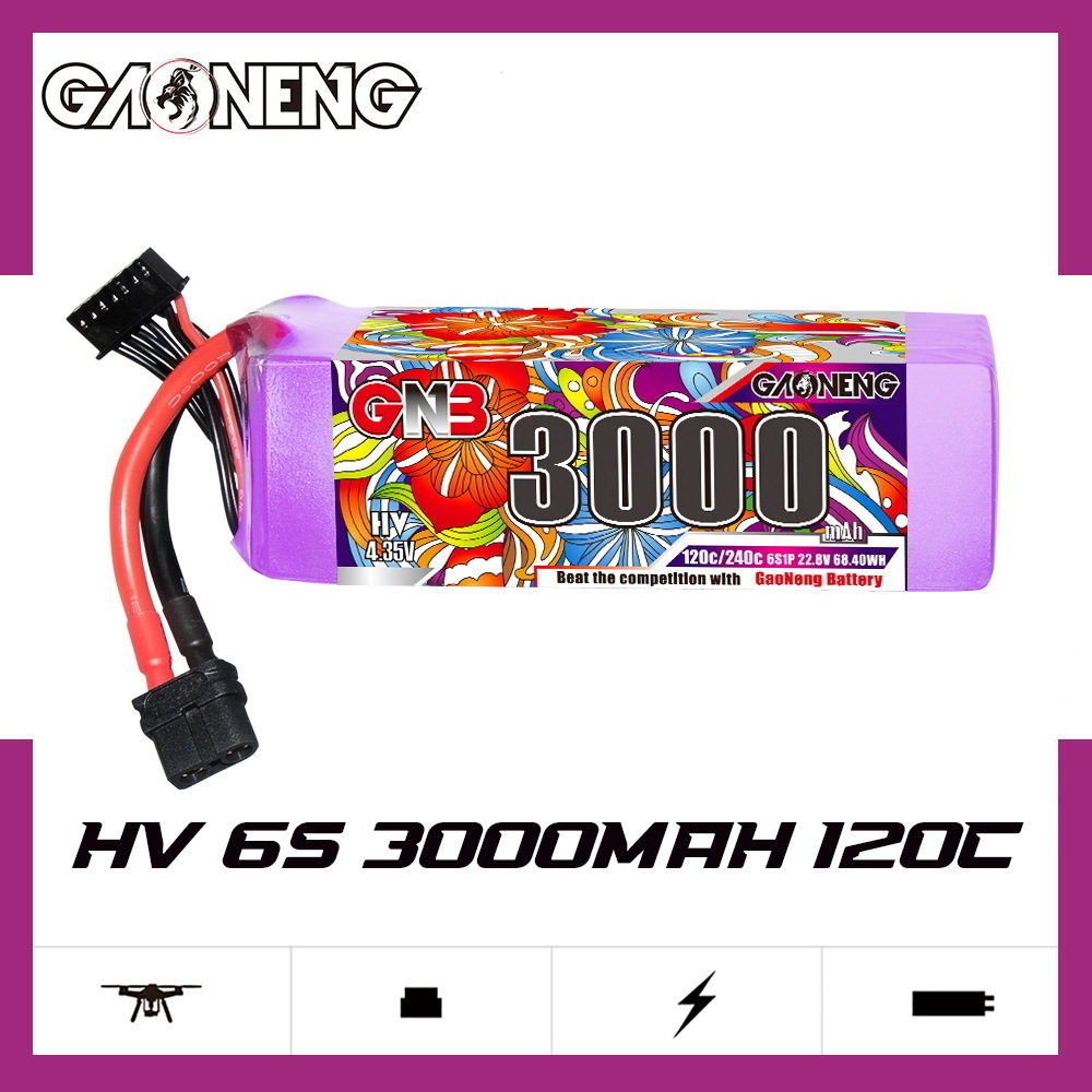 GNB Lipo Battery 6S 22.8V 3000 - огляд і ціна Drone Battery 6S